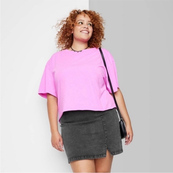 New in bag/ with tags Wild Fable Black Denim Mini Skirt - Picture 1 of 7
